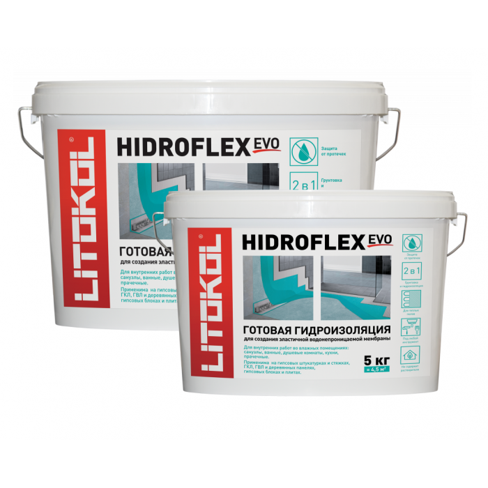 Мастика гидроизоляционная Litokol Hidroflex 5 кг