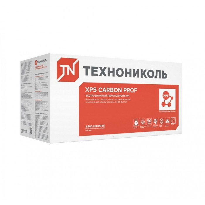 Теплоизоляционные плиты XPS Технониколь Карбон ПРОФ 4 плиты 100 мм