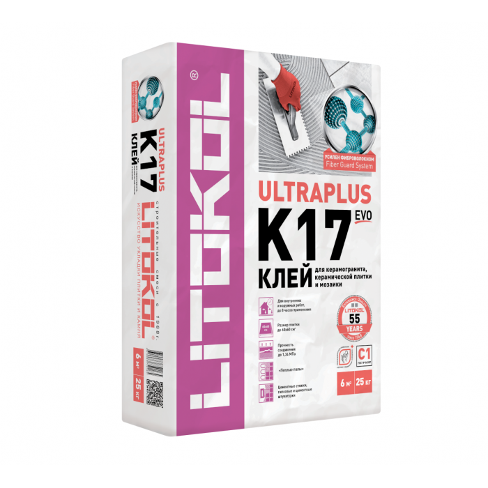 Плиточный клей Литокол (Litokol) К17 25 кг