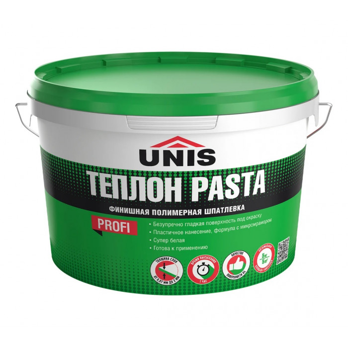 Финишная полимерная шпаклевка UNIS (Юнис) Теплон Pasta 5 кг