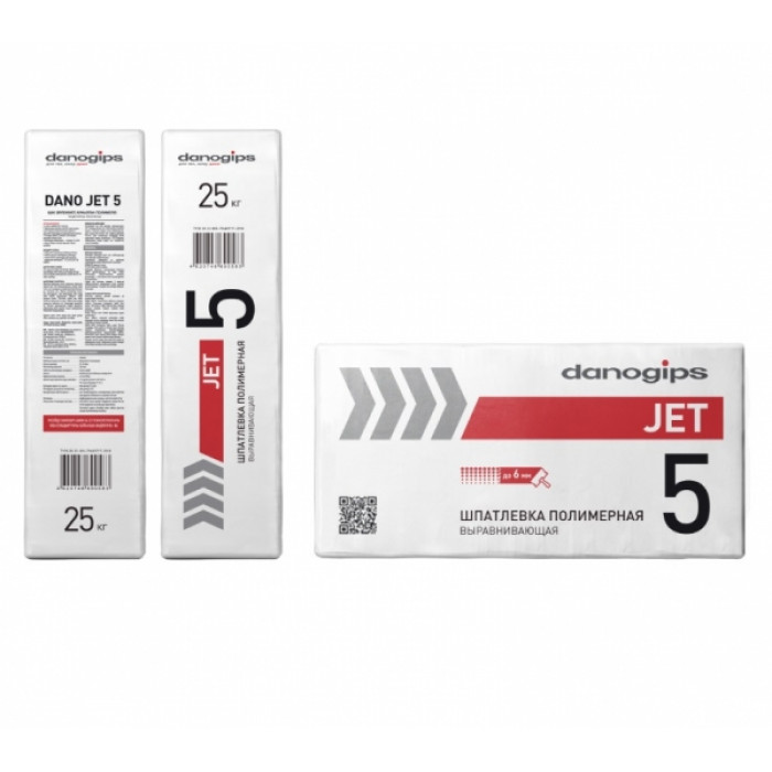 Шитрок шпатлевка полимерная Danogips JET 5 (Даногипс Джет 5) 25 кг