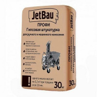 Джетбау ПРОФИ гипсовая штукатурка белая 30кг