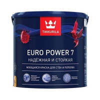Тиккурила ЕВРО ПАУЭР-7  2,7л (1) Краска моющаяся для стен и потолков