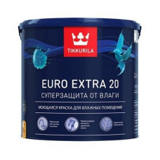 Тиккурила ЕВРО ЭКСТРА-20  2,7л (1) Краска моющаяся для влажных помещений